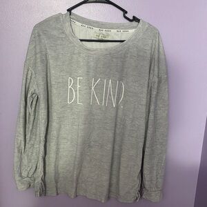 Rae Dunn Light Gray Long Sleeve
